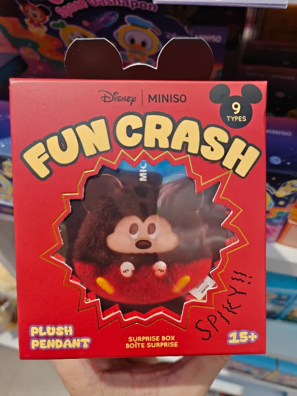 迪士尼 MINISO FUN CRASH 米奇毛絨吊飾驚喜盒 - 9款